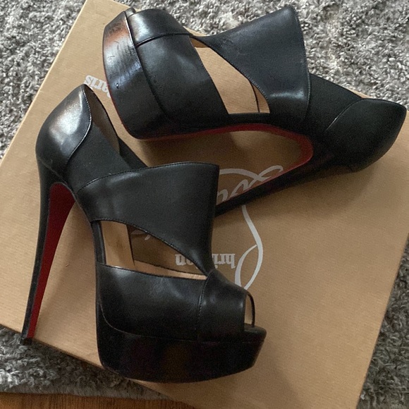 Pitou 150 mm Louboutin Calf/Cuoio Heel Platform - Picture 6 of 6